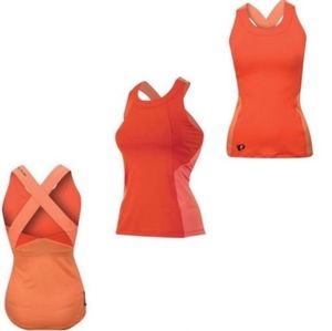 :::::::::SOLD::::::Pearl Izumi Journey Mandarin Red Crossback Tank